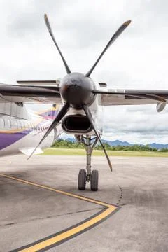 An propeller from an plaina Stock Photos
