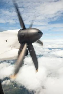 An propeller from an plaina Stock Photos