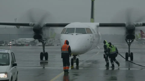 Propeller Plane Stock Footage 33730444