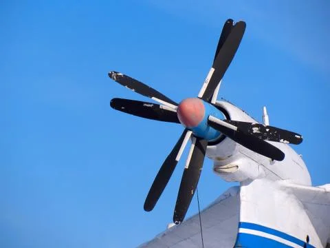 Propeller of plane Stock Photos