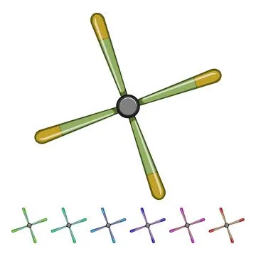 Propeller propeller cartoon vector graphic Stock Illustration