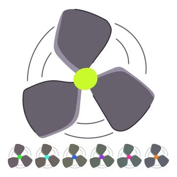 Propeller propeller vector cartoon graphic Stock Illustration