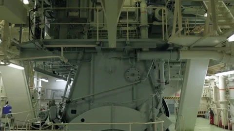 Propeller shaft of ship Stock Footage