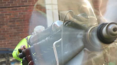 Propeller at Show with Operator Stock Footage 10684503