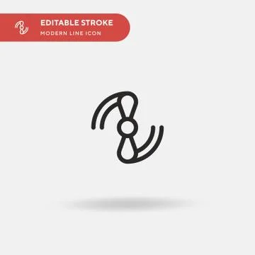 Propeller Simple vector icon. Illustration symbol design template for web mob Stock Illustration