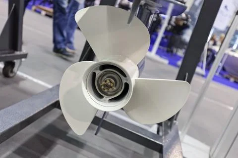 Propeller of a speedboath Stock Photos