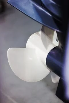 Propeller of a speedboath Stock Photos