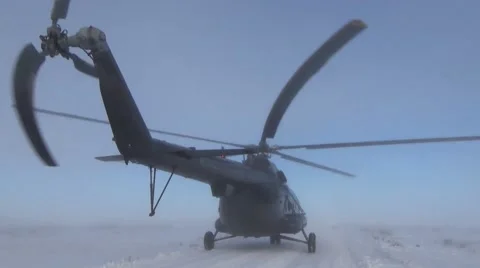 The propellers of the helicopter Video stock 68787526