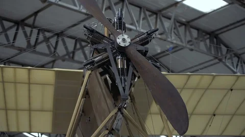 Propellers from the Wright brothers plane, the Wright Flyer Stock Footage 113826899