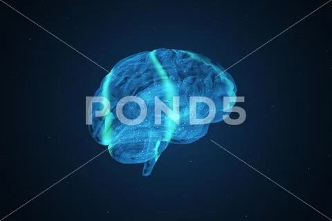 Proper brain work during extreme activity 3d illustration Stock Photos