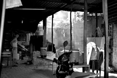 The proper open kitchen in Da Nang Vietnam 写真素材