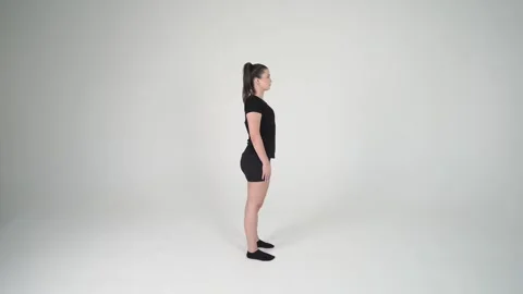 Proper standing posture Stock Footage 314194289