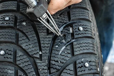 Proper tool preparation ensures effective stud seating Stock Photos