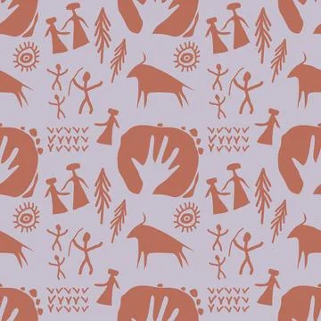 Proper tribal African style pattern for background Stock Illustration