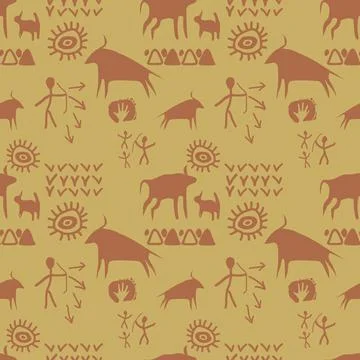 Proper tribal African style pattern for background Stock Illustration