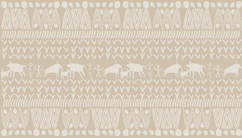 Proper tribal African style pattern for background Stock Illustration