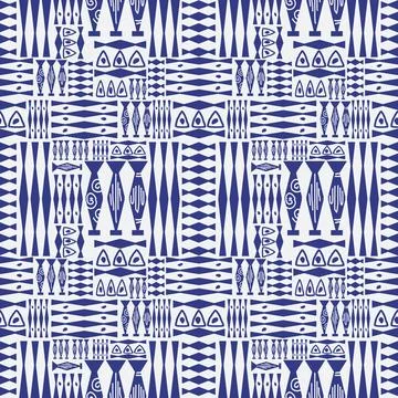 Proper tribal African style pattern for background Stock Illustration