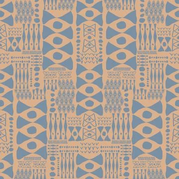 Proper tribal African style pattern for background Stock Illustration