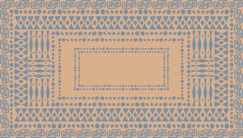 Proper tribal African style pattern for background Stock Illustration