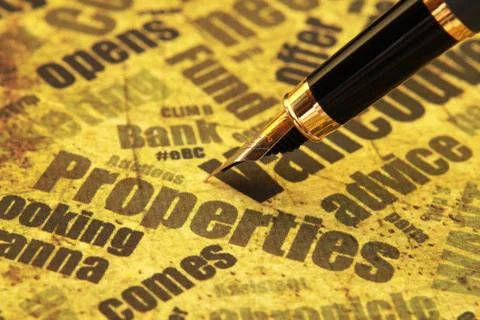 Properties concept Foto stock