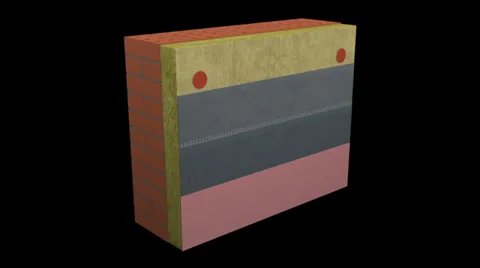 Properties of the sheet of mineral wool Stock Footage 37623286