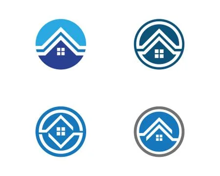 Property and Construction Logo design Illustrazione stock