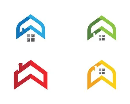 Property and Construction Logo design Illustrazione stock