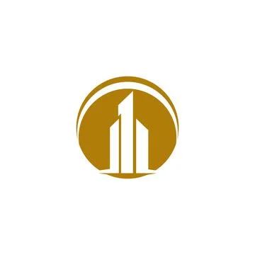 Property and Construction Logo design 库存插图