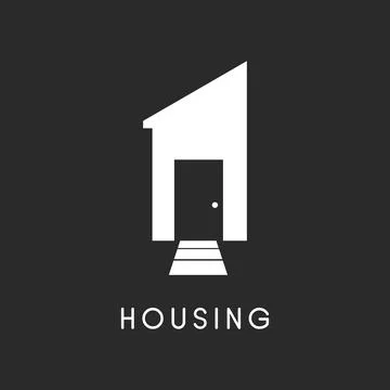 Property and construction logo Stockillustratie