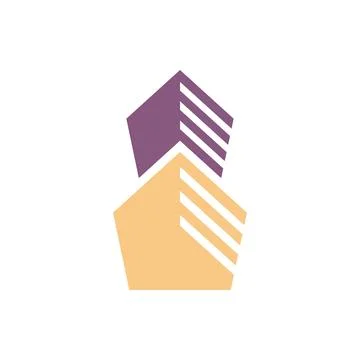 Property and construction logo 스톡 일러스트