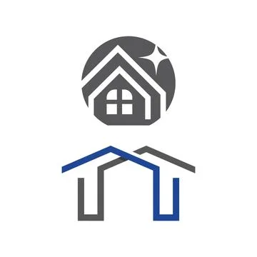 Property and Construction Logo Template vector symbol Stock Illustration