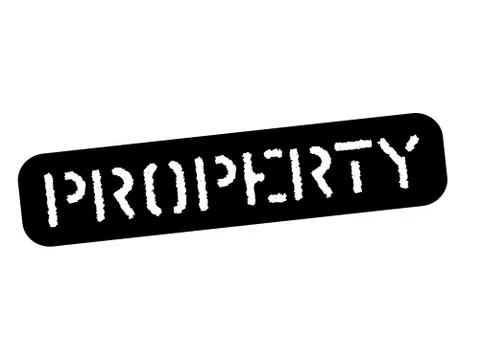 Property black stamp Stock Illustration