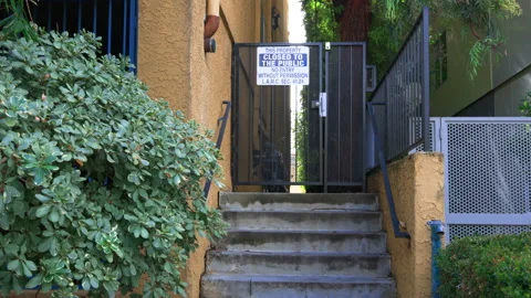 Property Closed to the Public Sign Stock Footage 237842385