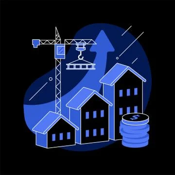 Property development abstract concept vector illustration. Stock Illustration