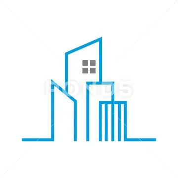 Property Development Icon Design Illustrazione stock