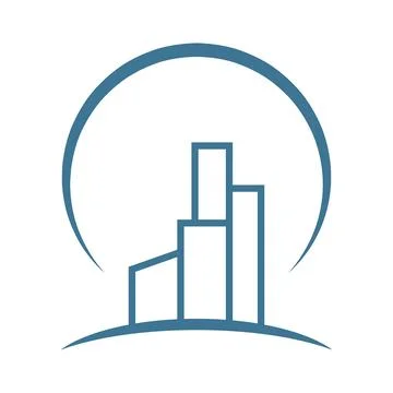 Property Development Icon Design Stock Illustration