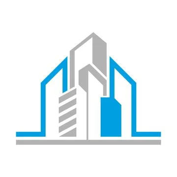 Property Development Icon Design Stock Illustration