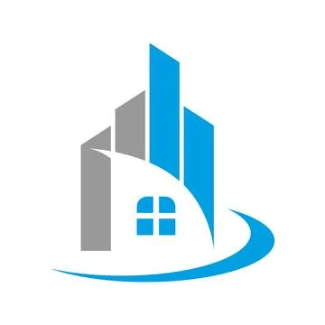 Property Development Icon Design Stock Illustration