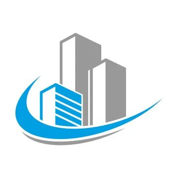 Property Development Icon Design Stock Illustration