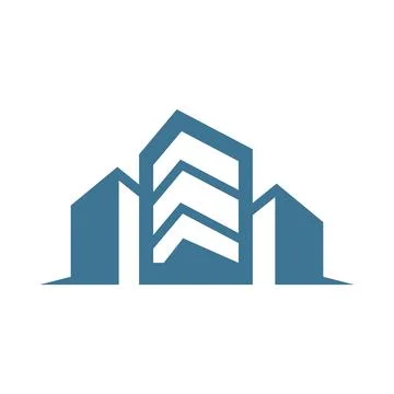 Property Development Icon Design Stock Illustration