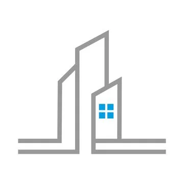 Property Development Icon Design Stock Illustration
