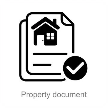 Property document Stock Illustration