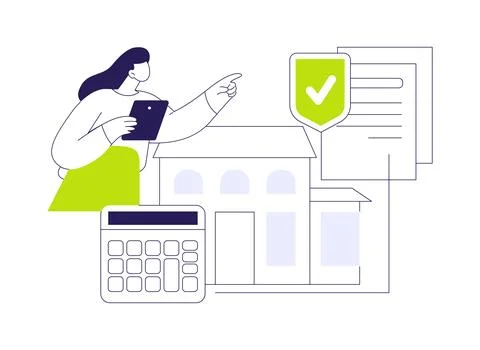 Property evaluator isolated cartoon vector illustrations. イラスト素材