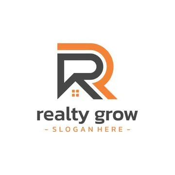 Property growth logo design vector. Stock Illustration