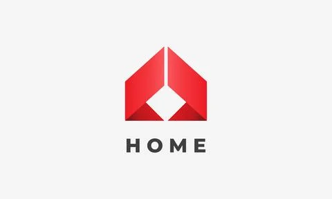 Property house building logo vector minimalism concept real estate architec.. Stock Illustration
