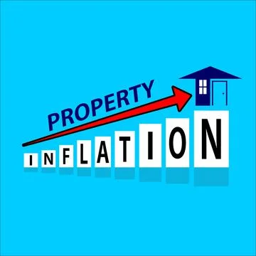PROPERTY INFLATION Stock Illustration