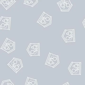 Property inspection line seamless pattern Stock Illustration