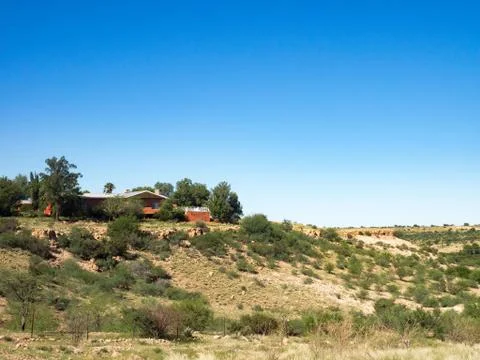 The property 'Kamelruhe' in the small Gochas in Namibia Stock Photos
