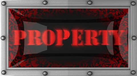 Property on led Stock Footage 8726107