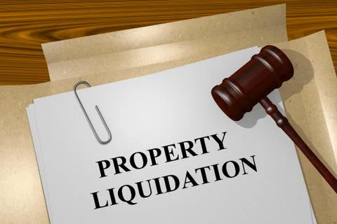 Property Liquidation concept Stock Illustration